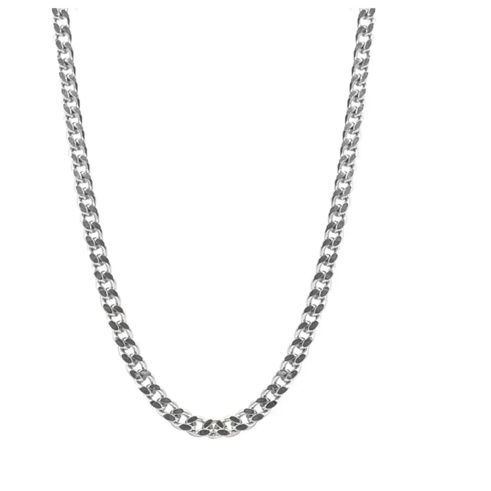 RETAIL $40 Kinsley Armelle Maker Collection Silver Curb Necklace*Silver*22
